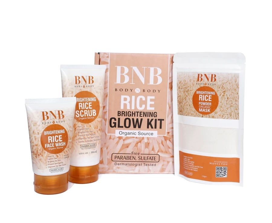 BNB 3-In-1 Rice Brightening Glow Kit
