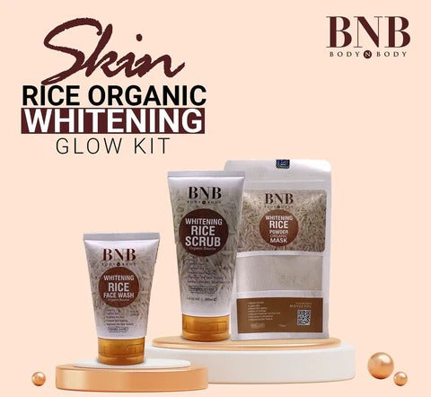 BNB 3-In-1 Rice Brightening Glow Kit